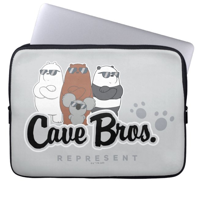We Bare Bears - Cave Bros. Represent Laptop Sleeve (Front)