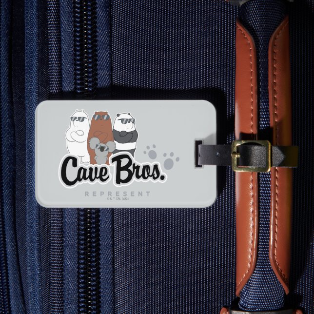 We Bare Bears - Cave Bros. Represent Luggage Tag (Front Insitu 4)