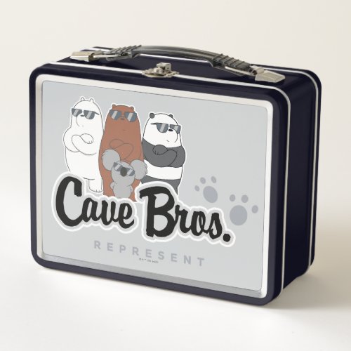 We Bare Bears _ Cave Bros Represent Metal Lunch Box