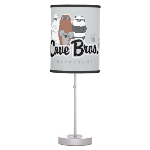 We Bare Bears _ Cave Bros Represent Table Lamp