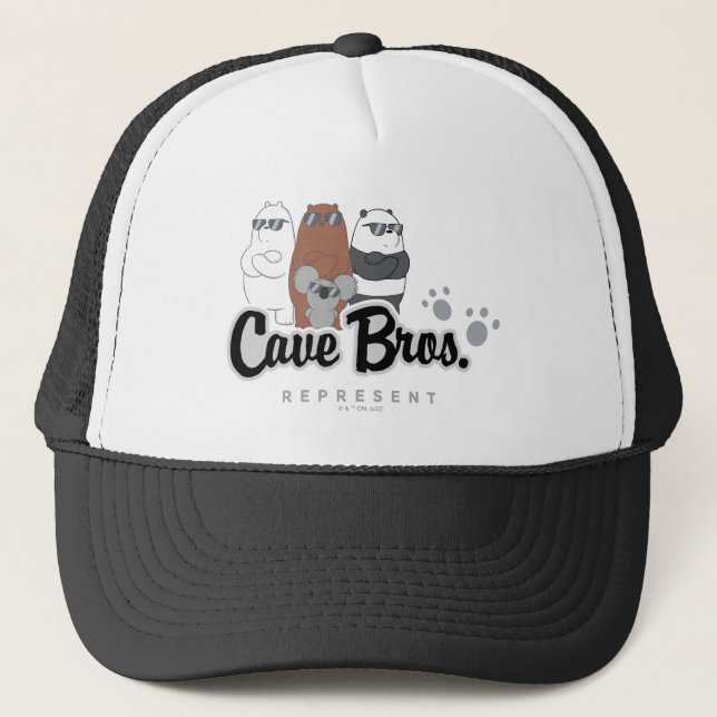 We Bare Bears - Cave Bros. Represent Trucker Hat (Front)