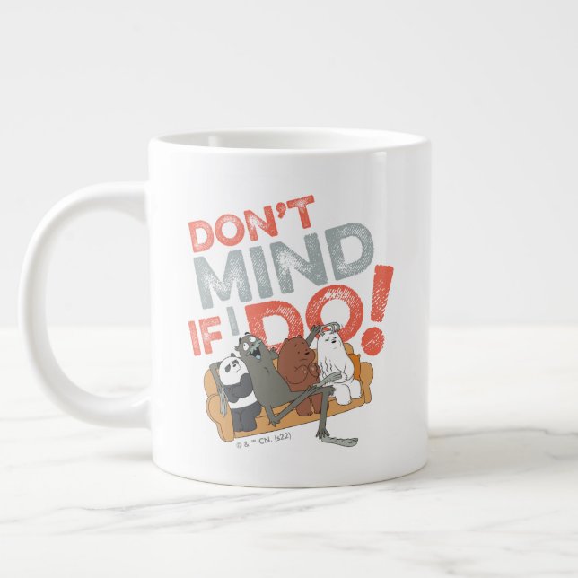 We Bare Bears & Charlie - Don't Mind If I Do! Giant Coffee Mug (Left)