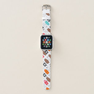 We Bare Bears Colorful Bear Pattern Apple Watch Band