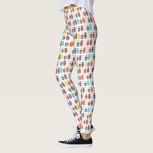We Bare Bears Colorful Bear Pattern Leggings (Left)