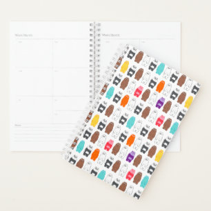 We Bare Bears Colorful Bear Pattern Planner