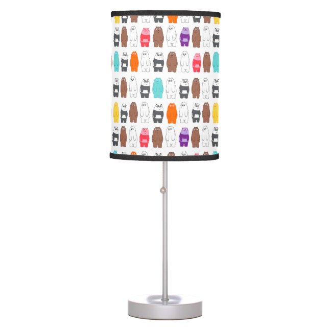 We Bare Bears Colorful Bear Pattern Table Lamp (Front)