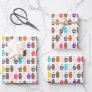 We Bare Bears Colorful Bear Pattern Wrapping Paper Sheets