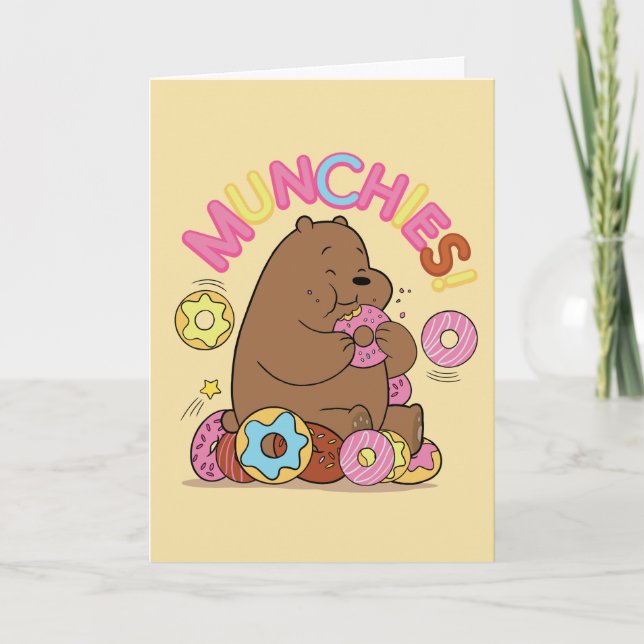We Bare Bears - Grizz Donut Munchies! Card (Front)