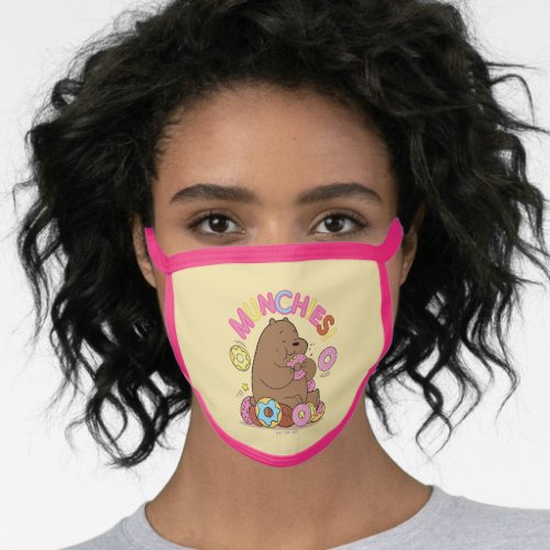 We Bare Bears _ Grizz Donut Munchies Face Mask