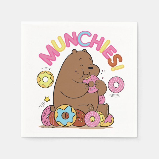 We Bare Bears - Grizz Donut Munchies! Napkins (Front)