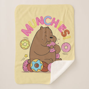 We Bare Bears - Grizz Donut Munchies! Sherpa Blanket