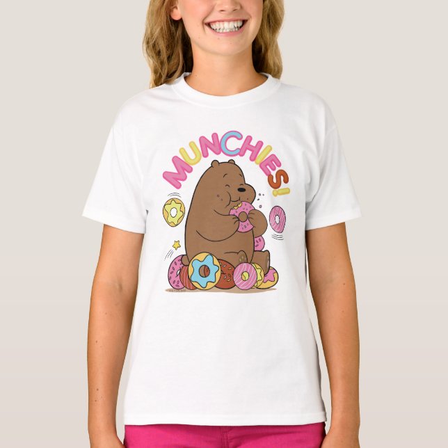 We Bare Bears - Grizz Donut Munchies! T-Shirt (Front)