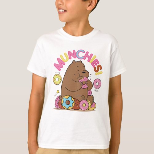 We Bare Bears _ Grizz Donut Munchies T_Shirt