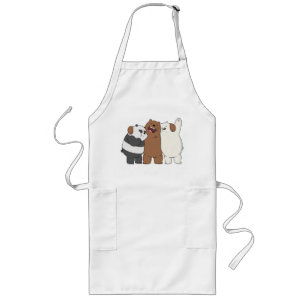 We Bare Bears Group Hug Long Apron