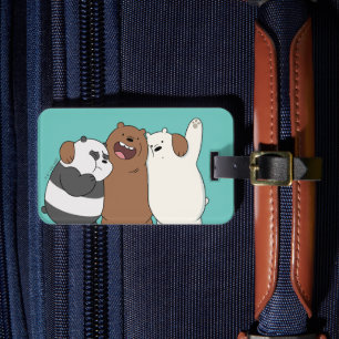 We Bare Bears Group Hug Luggage Tag