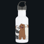 We Bare Bears Group Hug Stainless Steel Water Bottle<br><div class="desc">We Bare Bears | Check out Panda,  Grizz,  and Ice Bear in a group hug!</div>