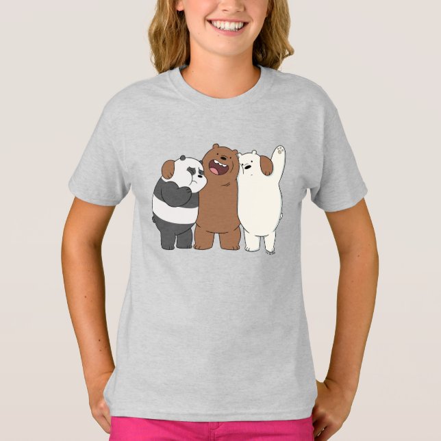 We Bare Bears Group Hug T-Shirt (Front)