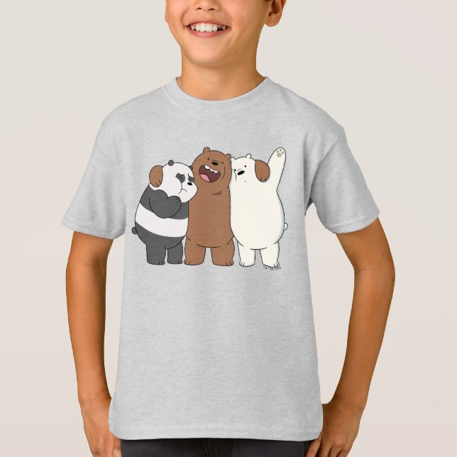 We Bare Bears Group Hug T-Shirt (Front)
