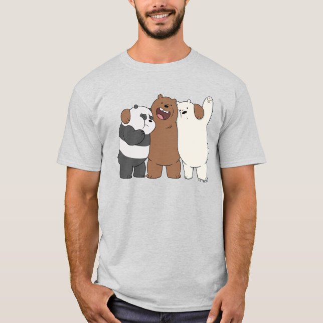 We Bare Bears Group Hug T-Shirt (Front)