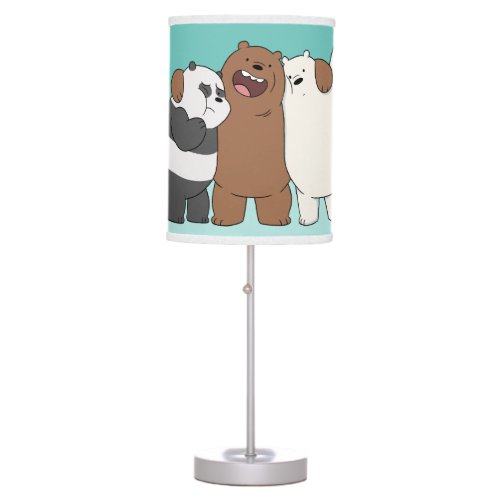 We Bare Bears Group Hug Table Lamp