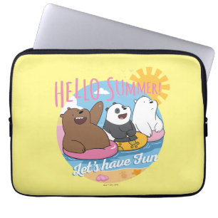 We Bare Bears - Hello Summer! Let's Have Fun Laptop Sleeve