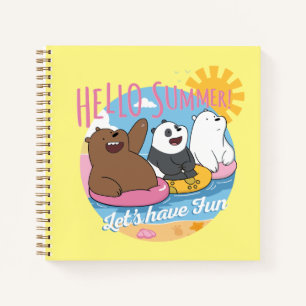We Bare Bears - Hello Summer! Let's Have Fun Notebook