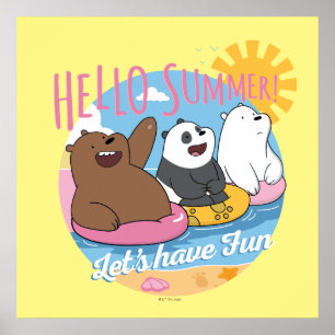 We Bare Bears - Hello Summer! Let's Have Fun Poster