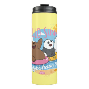 We Bare Bears - Hello Summer! Let's Have Fun Thermal Tumbler