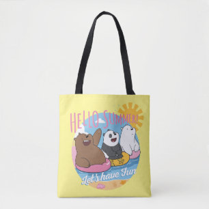 We Bare Bears - Hello Summer! Let's Have Fun Tote Bag