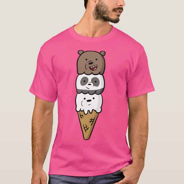 We Bare Bears Ice Cream T-Shirt (Front)