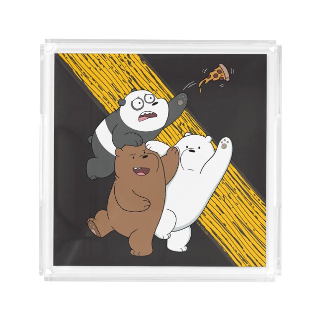 We Bare Bears - Last Pizza Slice Acrylic Tray (Front)