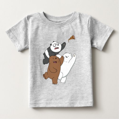 We Bare Bears _ Last Pizza Slice Baby T_Shirt