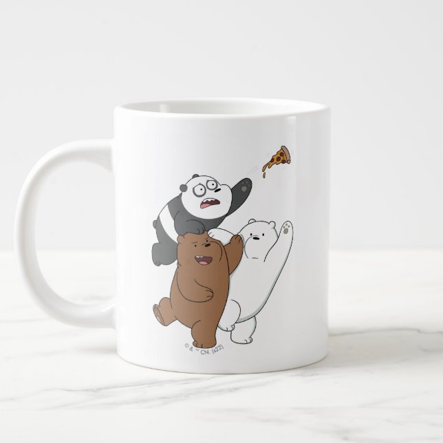 We Bare Bears - Last Pizza Slice Giant Coffee Mug (Left)