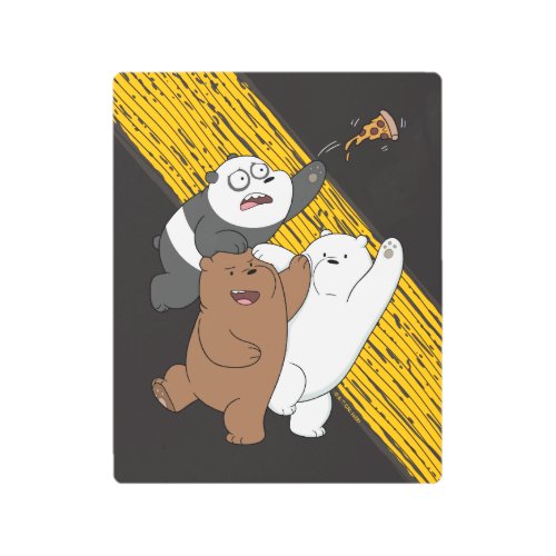 We Bare Bears _ Last Pizza Slice Metal Print