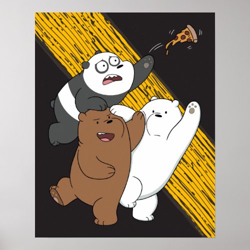 We Bare Bears _ Last Pizza Slice Poster