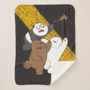 We Bare Bears - Last Pizza Slice Sherpa Blanket