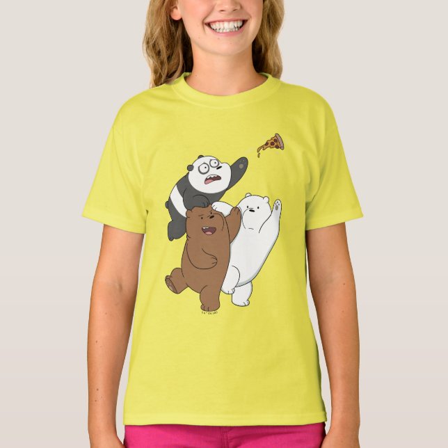 We Bare Bears - Last Pizza Slice T-Shirt (Front)