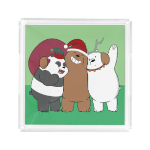 We Bare Bears - Season's Greetings Acrylic Tray