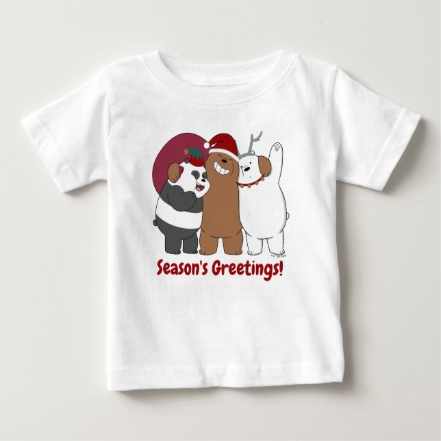 We Bare Bears - Season's Greetings Baby T-Shirt (Front)