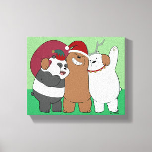 We Bare Bears - Season's Greetings Canvas Print