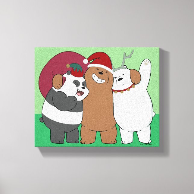 We Bare Bears - Season's Greetings Canvas Print (Front)