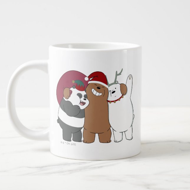 We Bare Bears - Season's Greetings Giant Coffee Mug (Left)