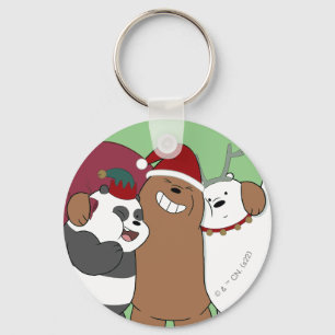 We Bare Bears - Season's Greetings Keychain