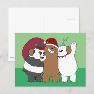 We Bare Bears - Season's Greetings Postcard