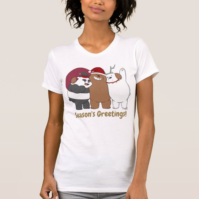 We Bare Bears - Season's Greetings T-Shirt (Front)