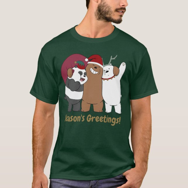 We Bare Bears - Season's Greetings T-Shirt (Front)