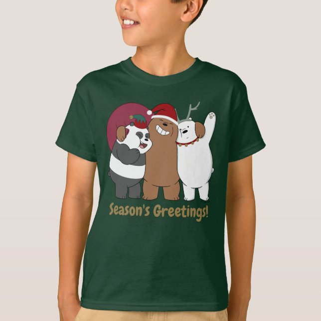 We Bare Bears - Season's Greetings T-Shirt (Front)