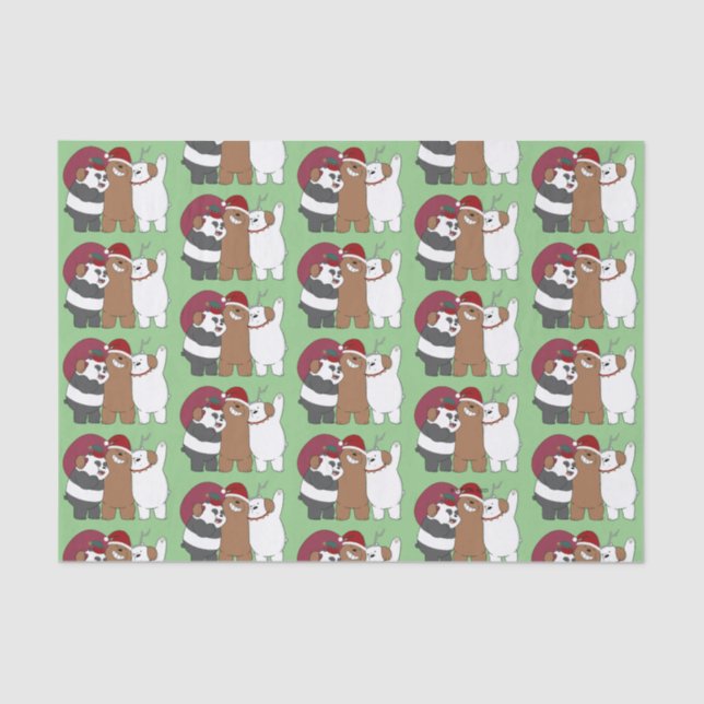 We Bare Bears - Season's Greetings Tissue Paper (Front)