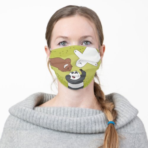 We Bare Bears _ SquadGoals Adult Cloth Face Mask
