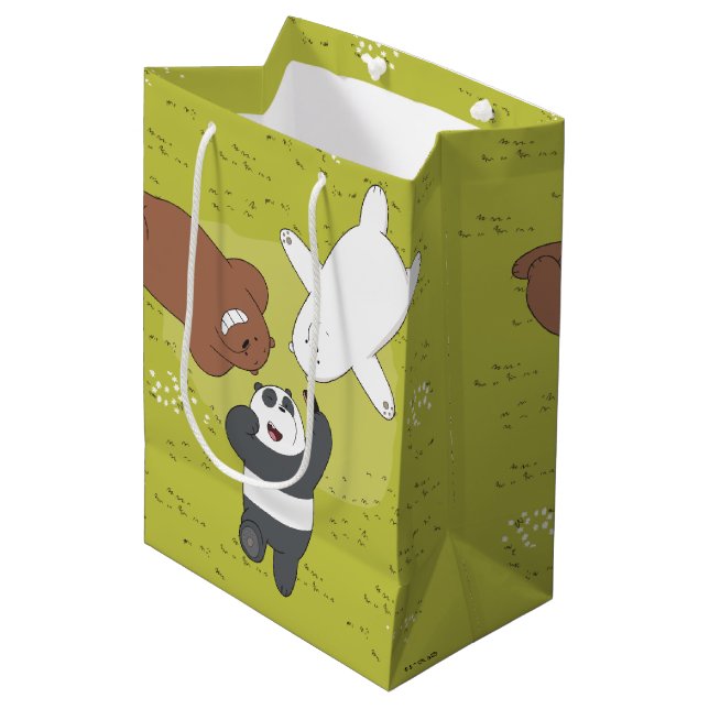 We Bare Bears - #SquadGoals Medium Gift Bag (Front Angled)